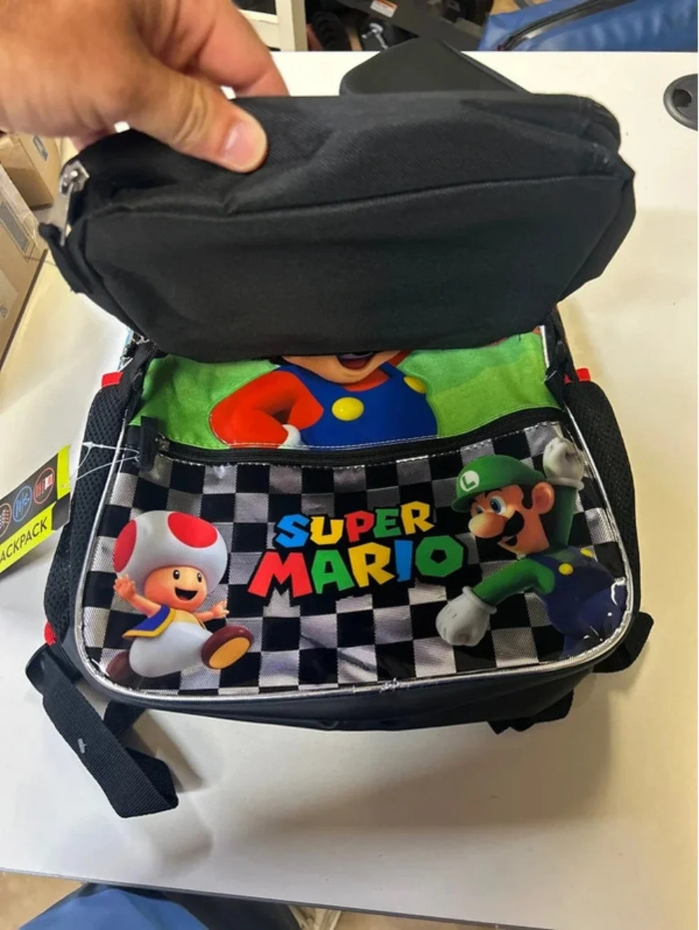 Super Mario backpack new four piece set